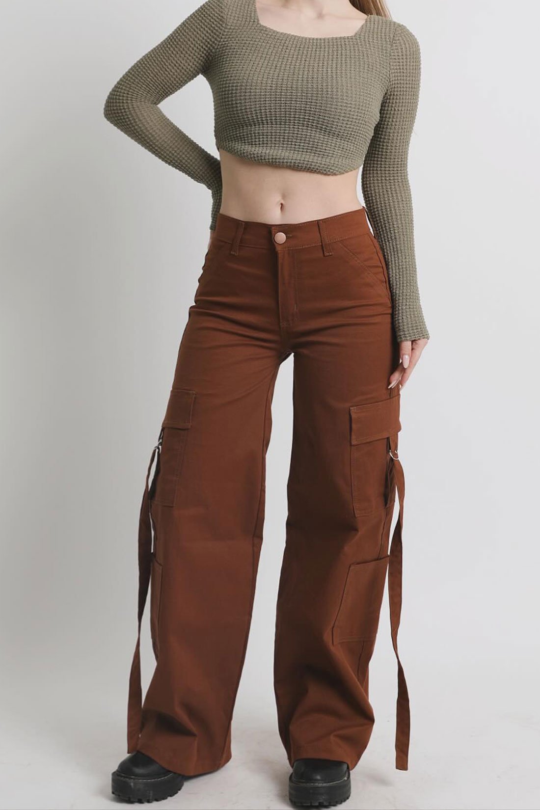 PANTALON CARGO SARGA