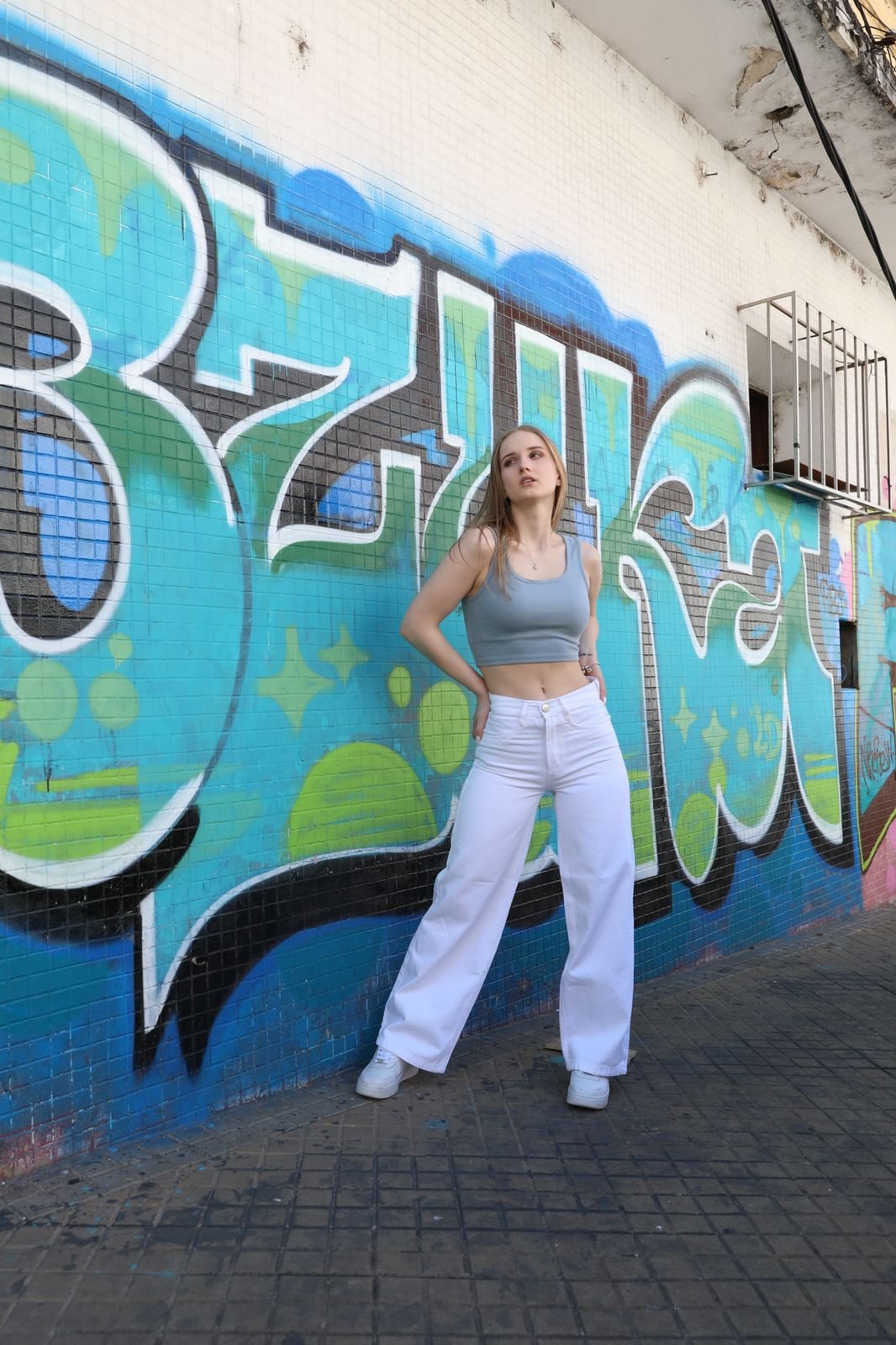 PANTALON WIDE BLANCO